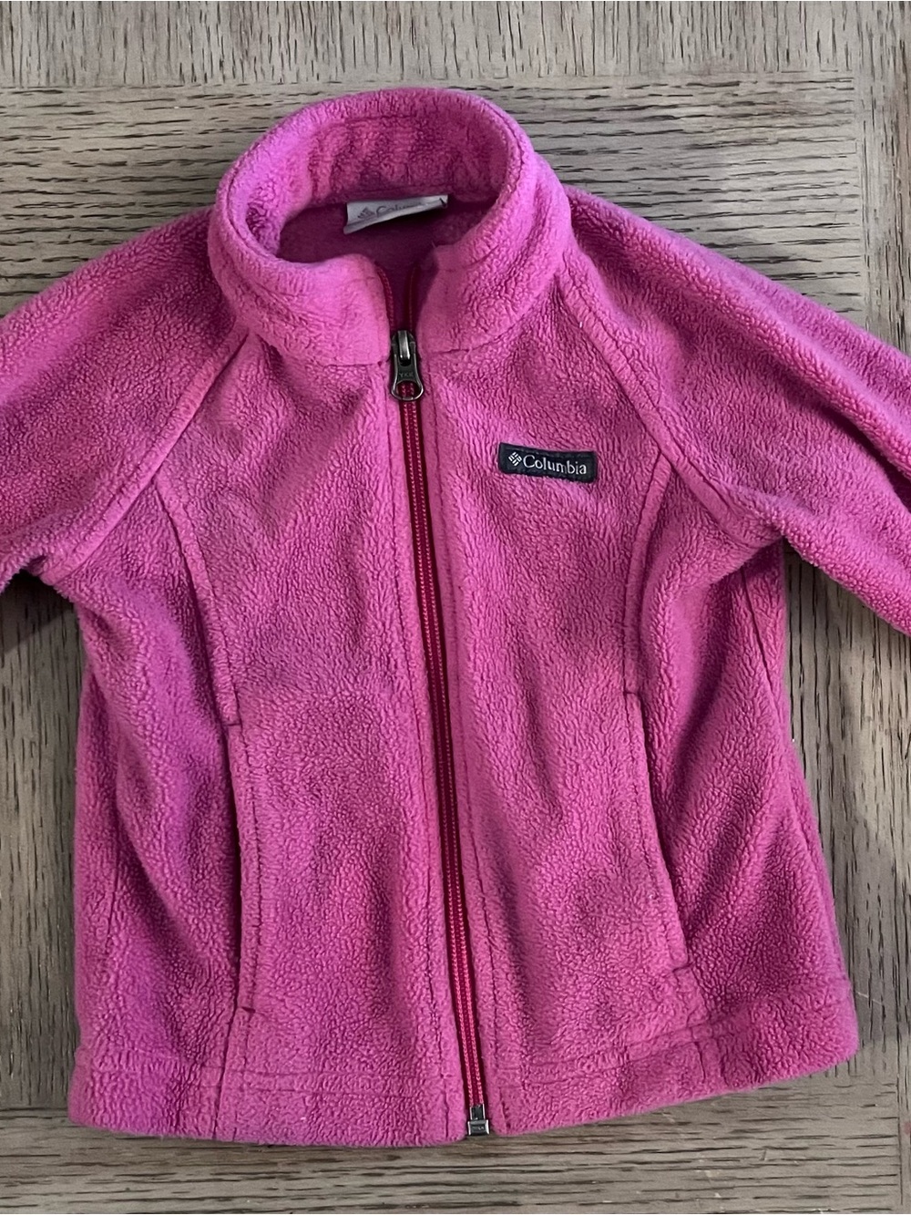 Columbia Girls' Bright Pink Fleece Jacket - Full Zip
